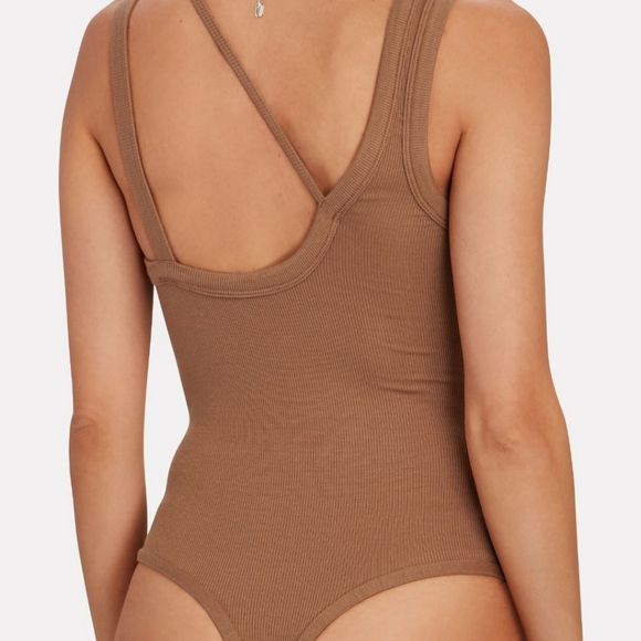 ALIX NYC ALLEN ASYMMETRICAL Rib Knit Bodysuit Size M - Picture 2 of 6